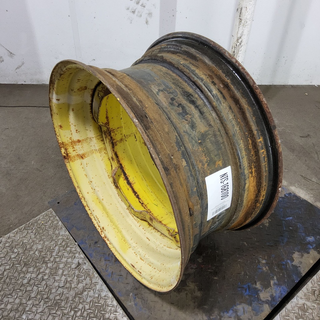 15"W x 30"D, John Deere Yellow 8-Hole Waffle Wheel (Groups of 2 Bolts)