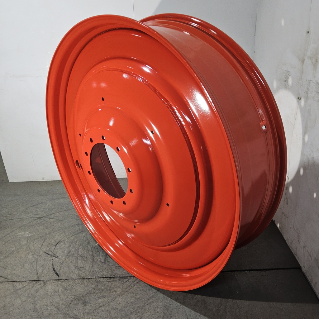 13"W x 50"D, Fendt/Agco Red 10-Hole Formed Plate , -10" Offset