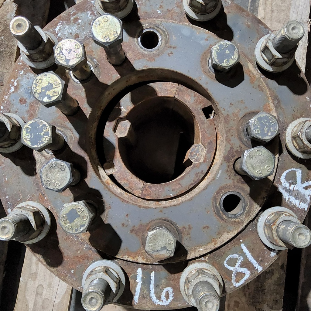 10-Hole Wedg-Lok Style, 4.31" (109.55mm) axle, Black