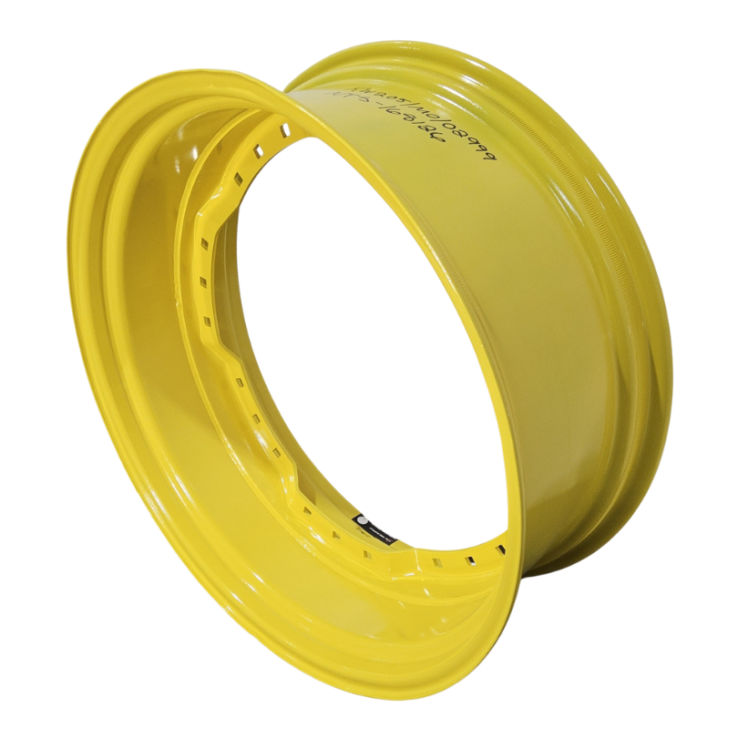 13"W x 34"D, John Deere Yellow 12-Hole Waffle Wheel (Groups of 3 bolts)