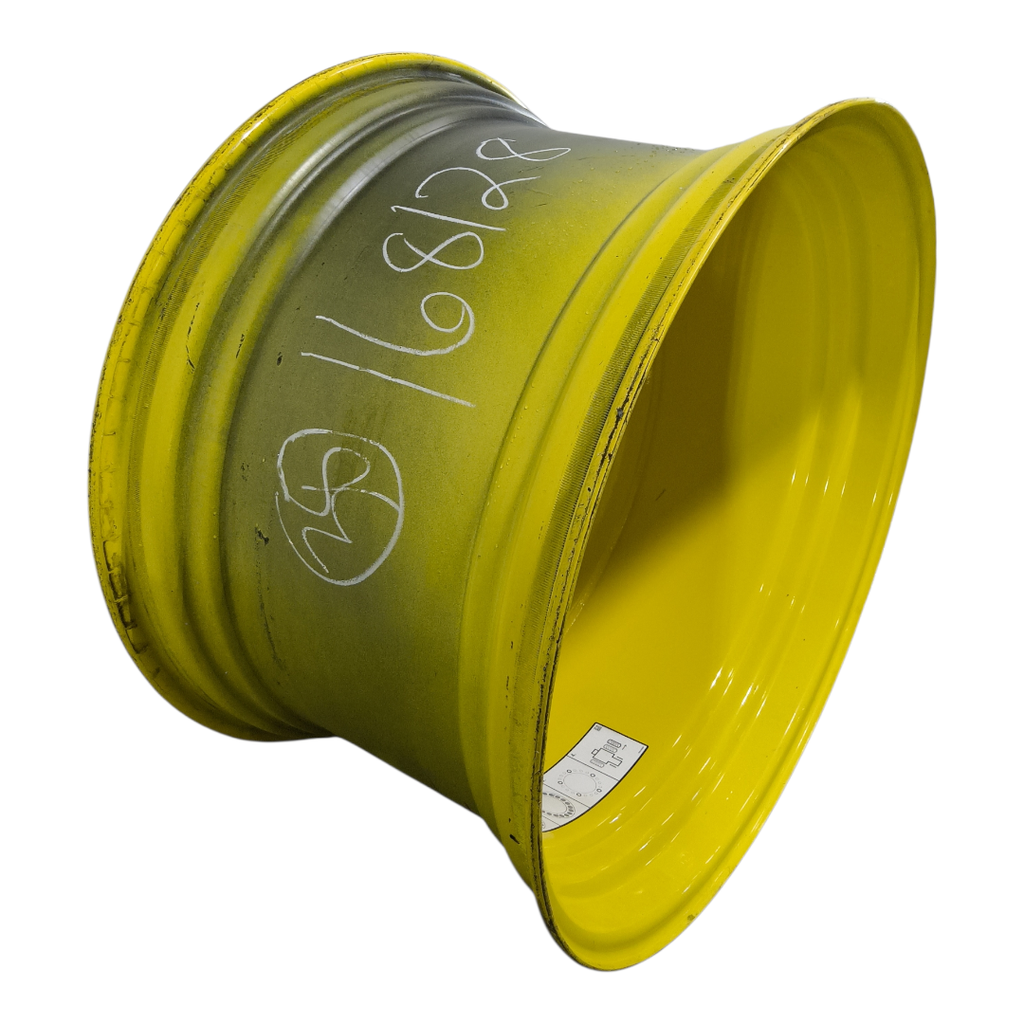 23"W x 38"D, John Deere Yellow 20-Hole Dolly Dual , -16.19" Offset