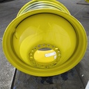 23"W x 38"D, John Deere Yellow 20-Hole Dolly Dual , -16.19" Offset