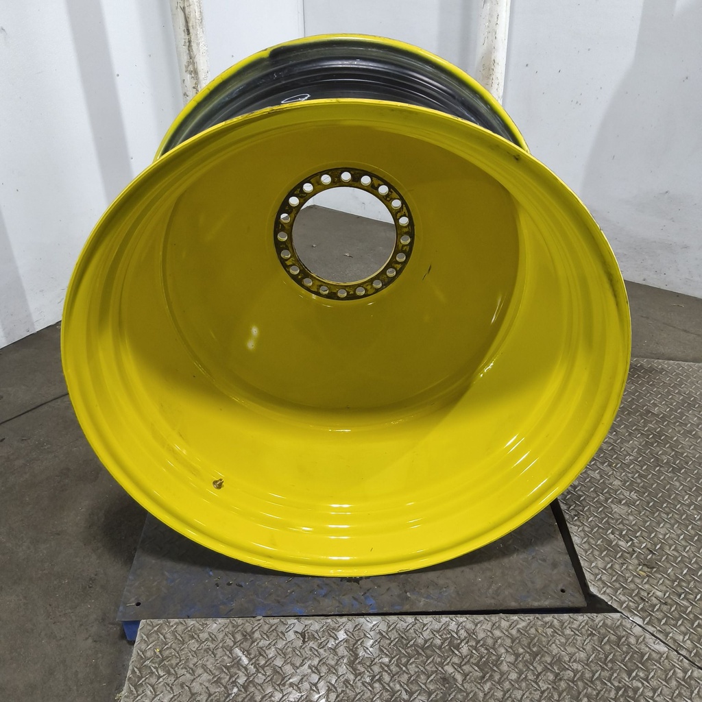 23"W x 38"D, John Deere Yellow 20-Hole Dolly Dual , -16.38" Offset