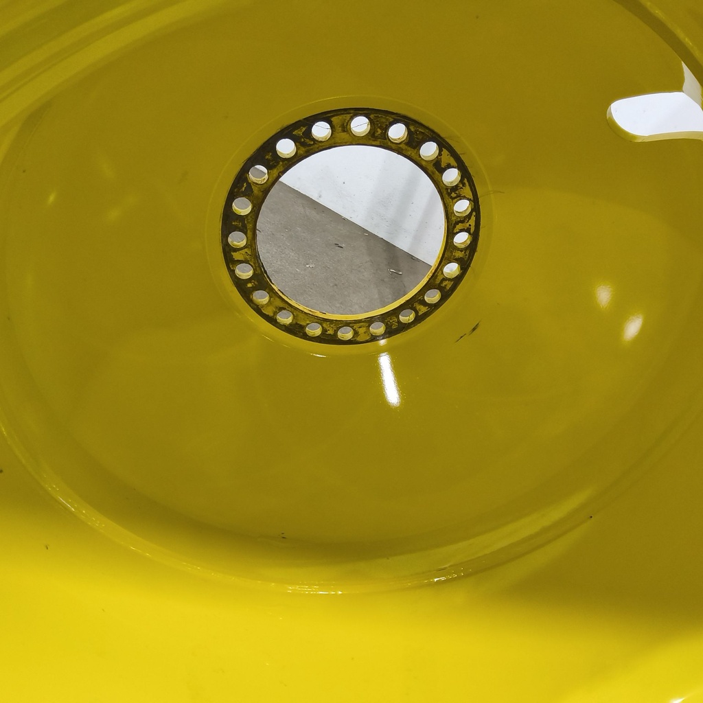 23"W x 38"D, John Deere Yellow 20-Hole Dolly Dual , -16.38" Offset