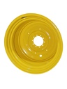 23"W x 42"D, John Deere Yellow 10-Hole Formed Plate , -13.88" Offset
