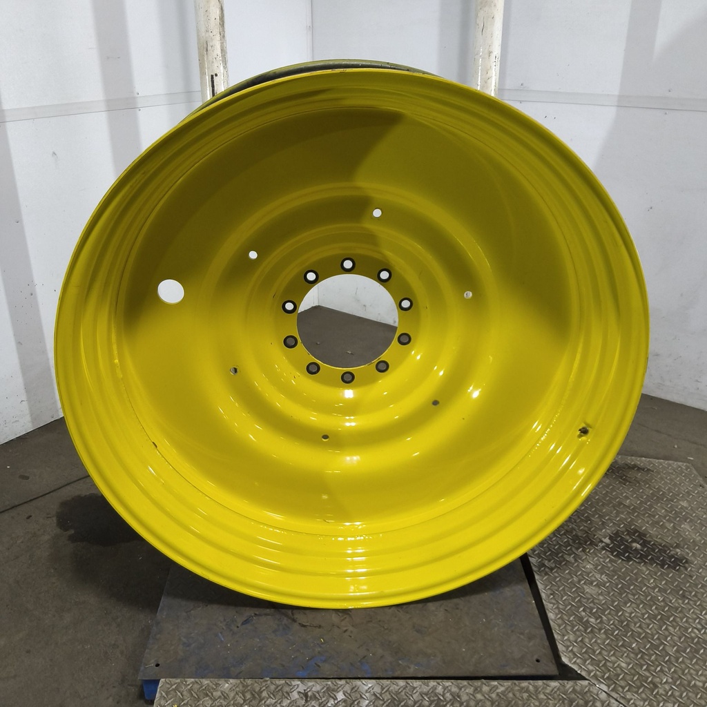 15"W x 50"D, John Deere Yellow 10-Hole Formed Plate , -6.88" Offset