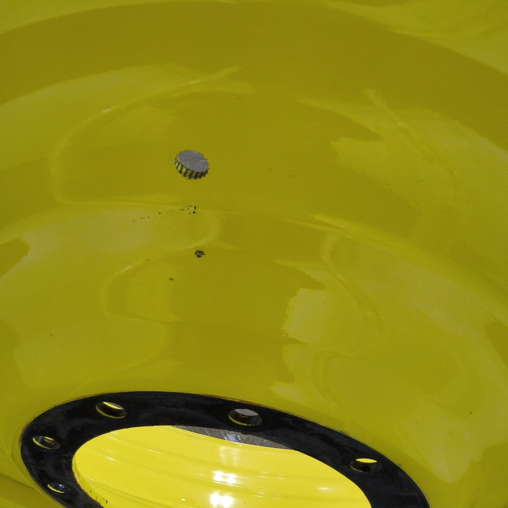 15"W x 50"D, John Deere Yellow 10-Hole Formed Plate , -6.88" Offset