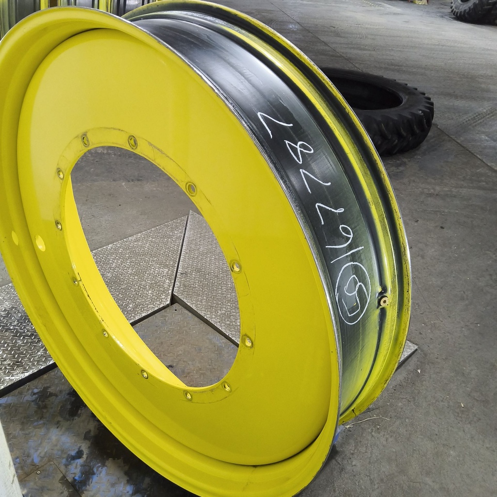 12"W x 54"D, John Deere Yellow 12-Hole Stub Disc , -3.25" Offset