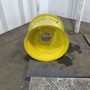 14"W x 20"D, John Deere Yellow 8-Hole Stamped Plate , 0.62" Offset