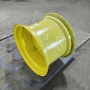 14"W x 20"D, John Deere Yellow 8-Hole Stamped Plate , 0.62" Offset