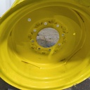 14"W x 20"D, John Deere Yellow 8-Hole Stamped Plate , 0.62" Offset