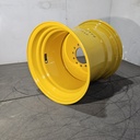 25"W x 26"D, Komatsu Yellow 12-Hole Flat Plate , -5" Offset