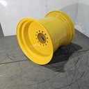 25"W x 26"D, Komatsu Yellow 12-Hole Flat Plate , -5" Offset