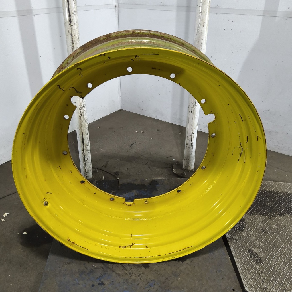 18"W x 42"D, John Deere Yellow 12-Hole Stub Disc , -3.25" Offset