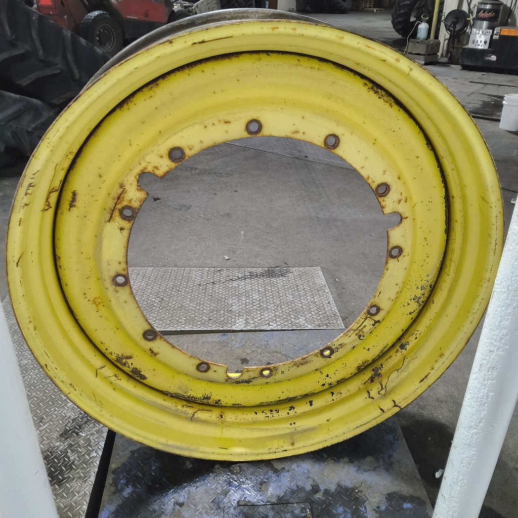 15"W x 50"D, John Deere Yellow 12-Hole Stub Disc , -3.12" Offset