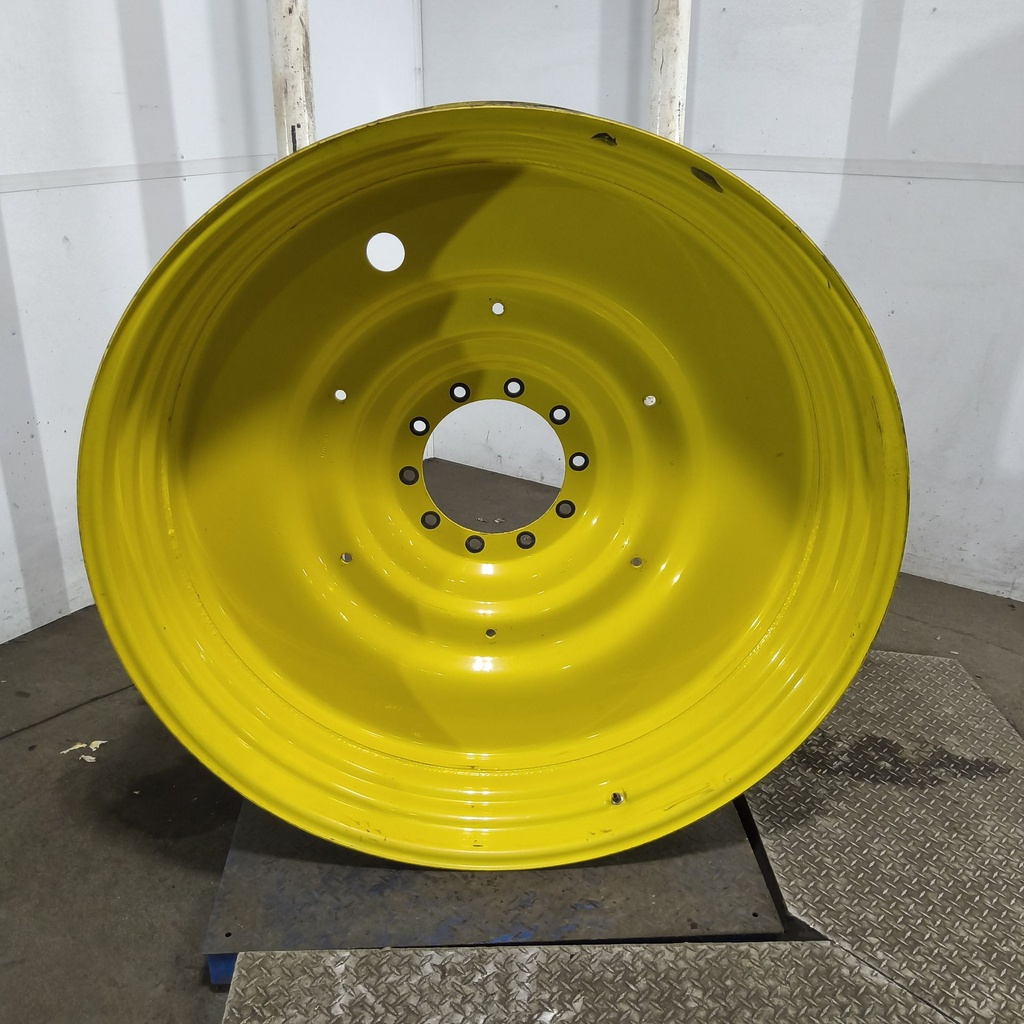 15"W x 50"D, John Deere Yellow 10-Hole Formed Plate , -6.62" Offset