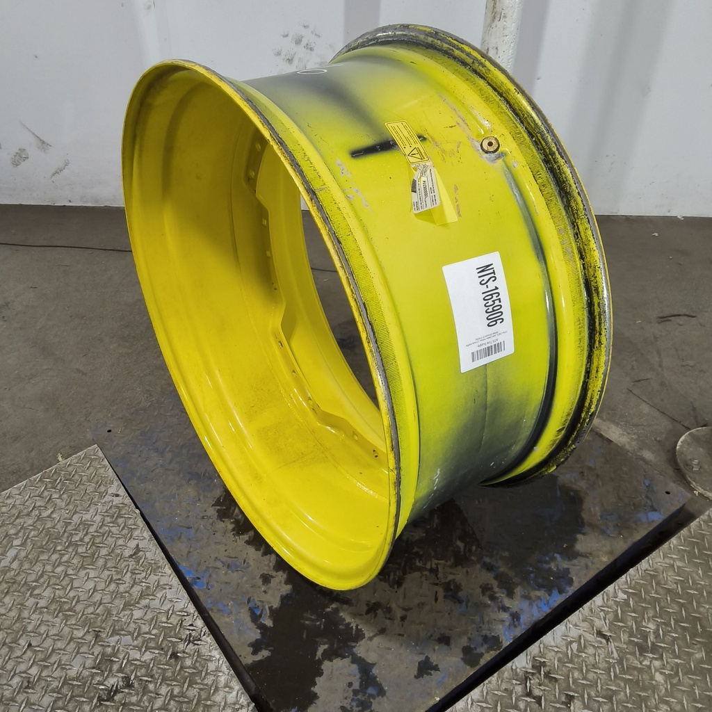 15"W x 34"D, John Deere Yellow 12-Hole Waffle Wheel (Groups of 3 bolts)