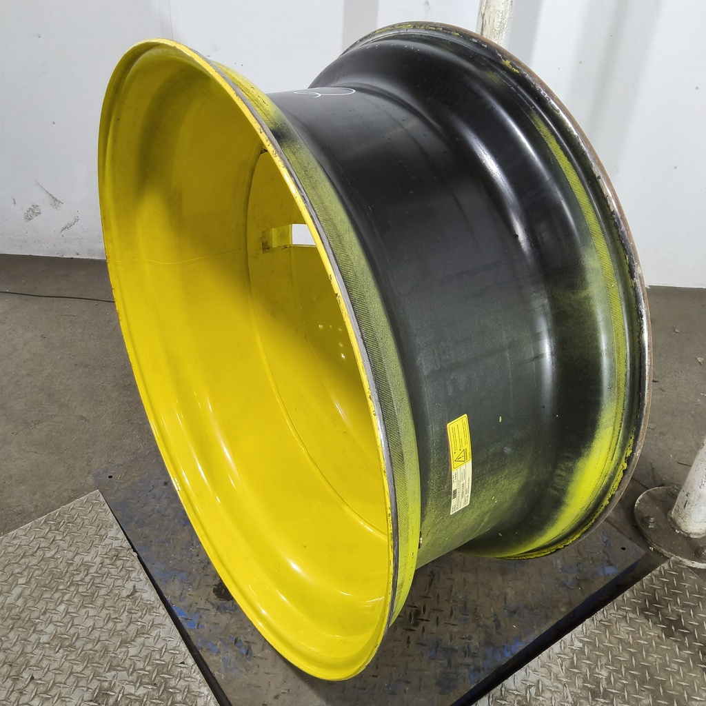 18"W x 42"D, John Deere Yellow 20-Hole Dolly Dual , -15.12" Offset