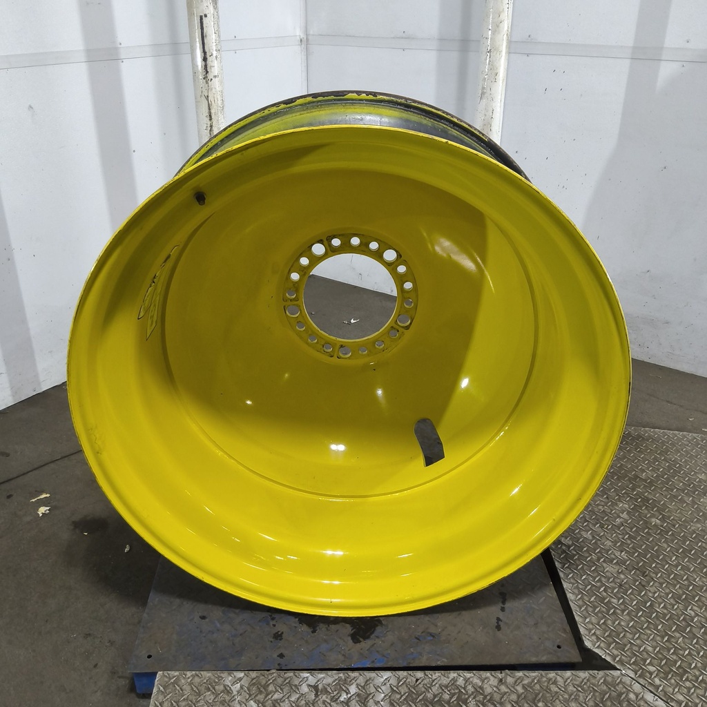 18"W x 42"D, John Deere Yellow 20-Hole Dolly Dual , -15.38" Offset