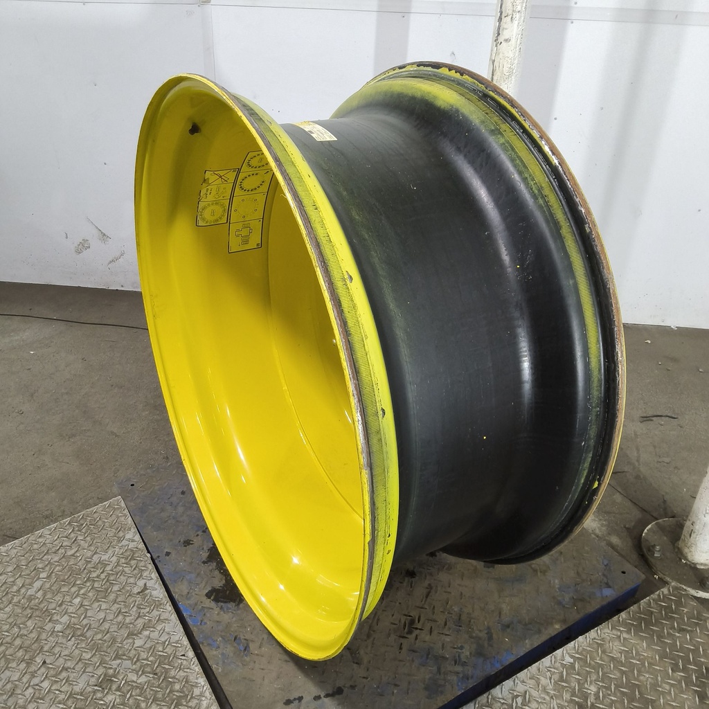 18"W x 42"D, John Deere Yellow 20-Hole Dolly Dual , -15.38" Offset