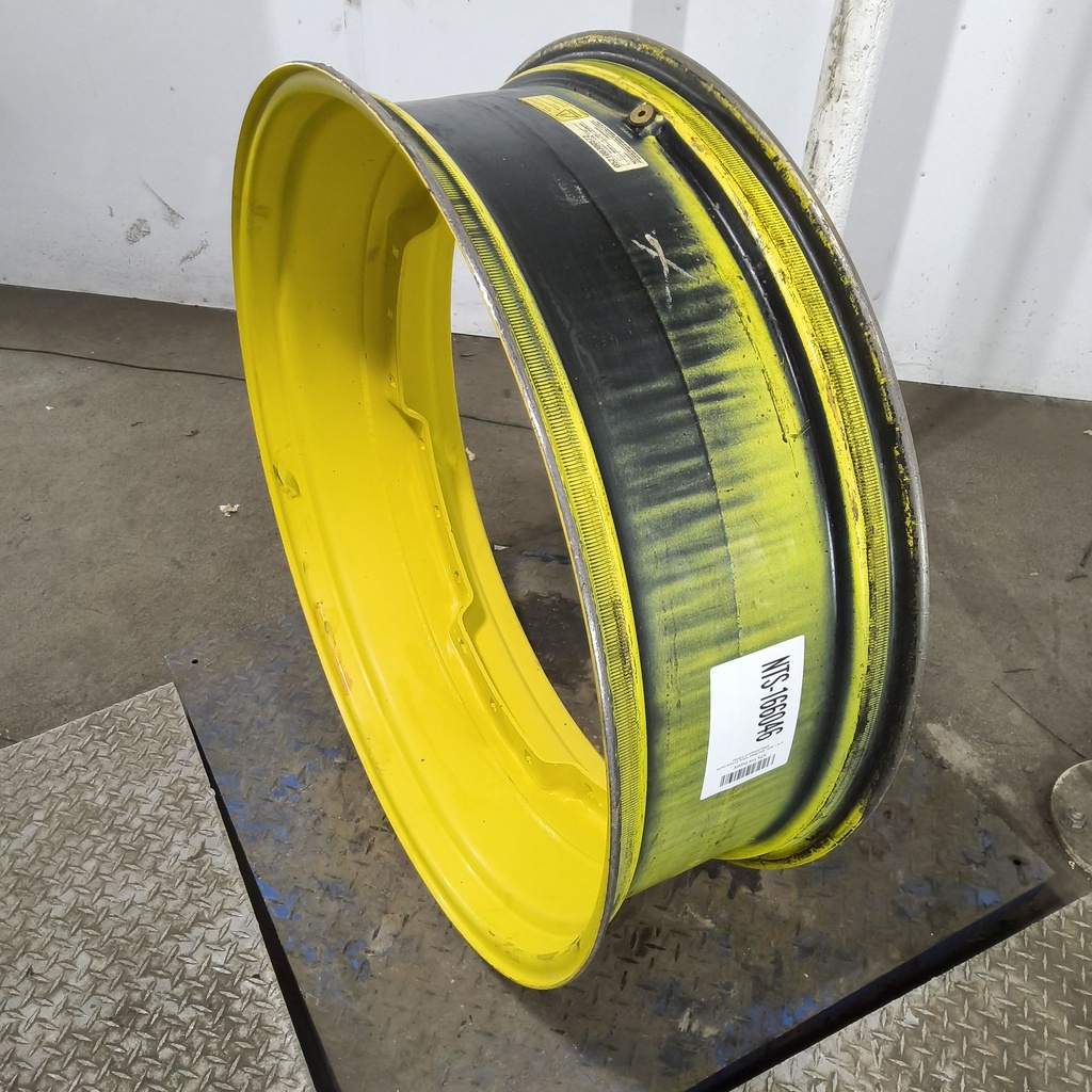 12"W x 38"D, John Deere Yellow 12-Hole Waffle Wheel (Groups of 3 bolts)