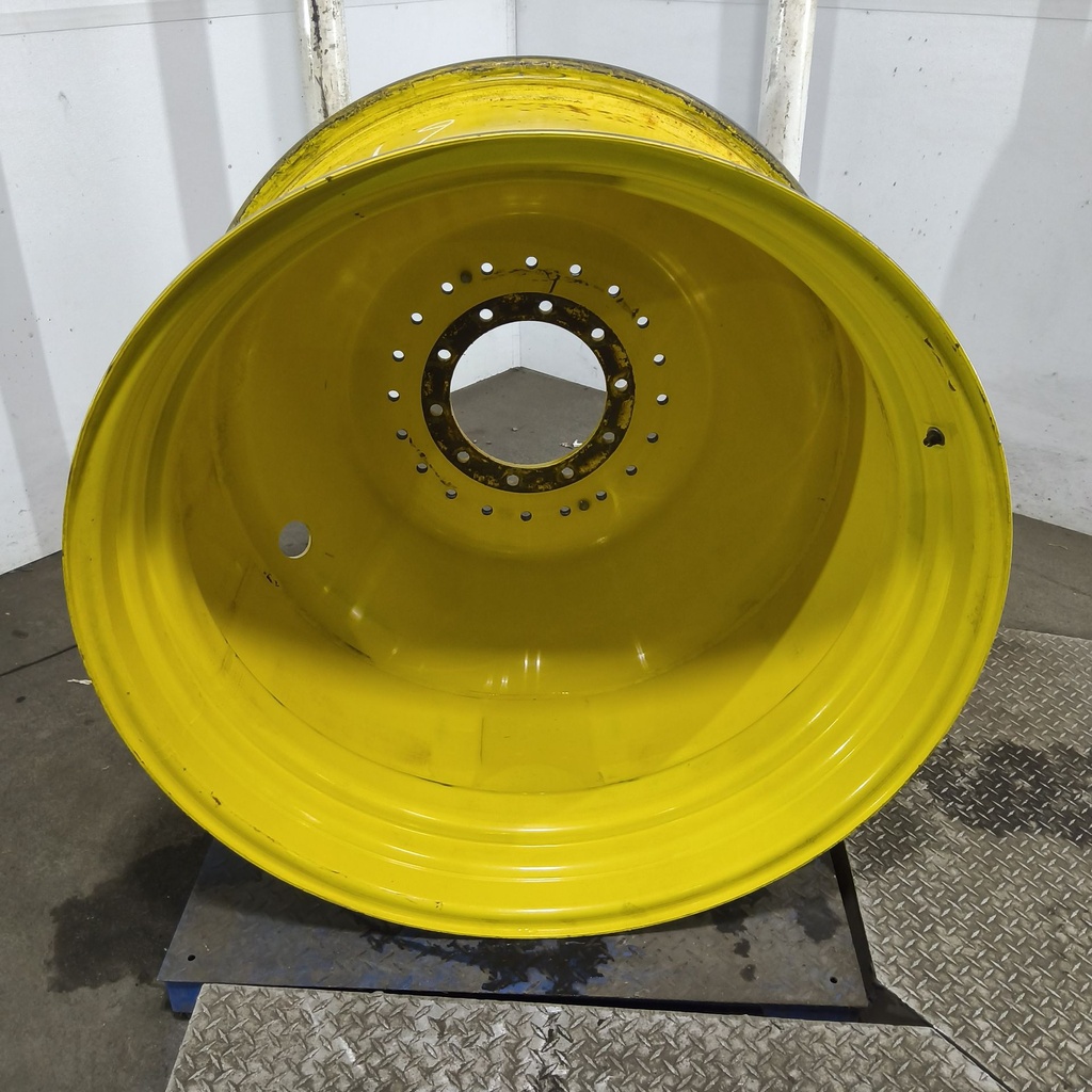 23"W x 42"D, John Deere Yellow 10-Hole Straddle Dual - Outside Dual , -16.56" Offset