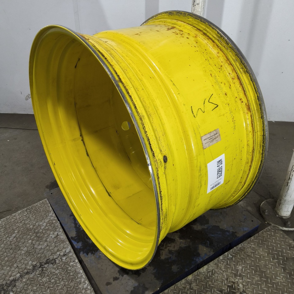 23"W x 42"D, John Deere Yellow 10-Hole Straddle Dual - Inside Main , -16.56" Offset
