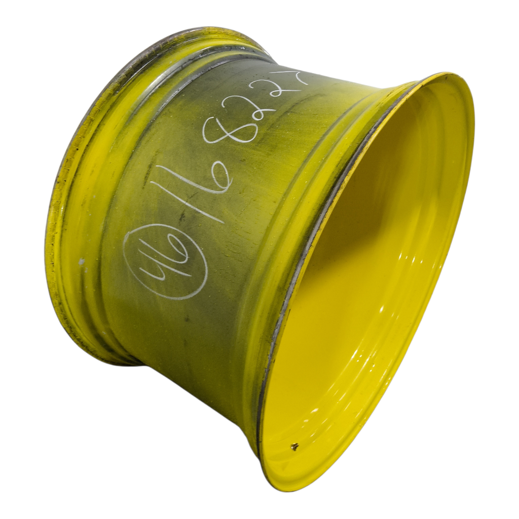 28"W x 46"D, John Deere Yellow 10-Hole Formed Plate , -13.88" Offset