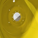 28"W x 46"D, John Deere Yellow 10-Hole Formed Plate , -13.88" Offset