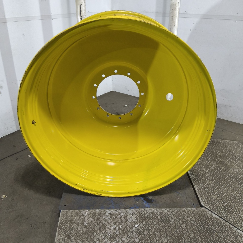 25"W x 46"D, John Deere Yellow 12-Hole Formed Plate Sprayer , -6.75" Offset