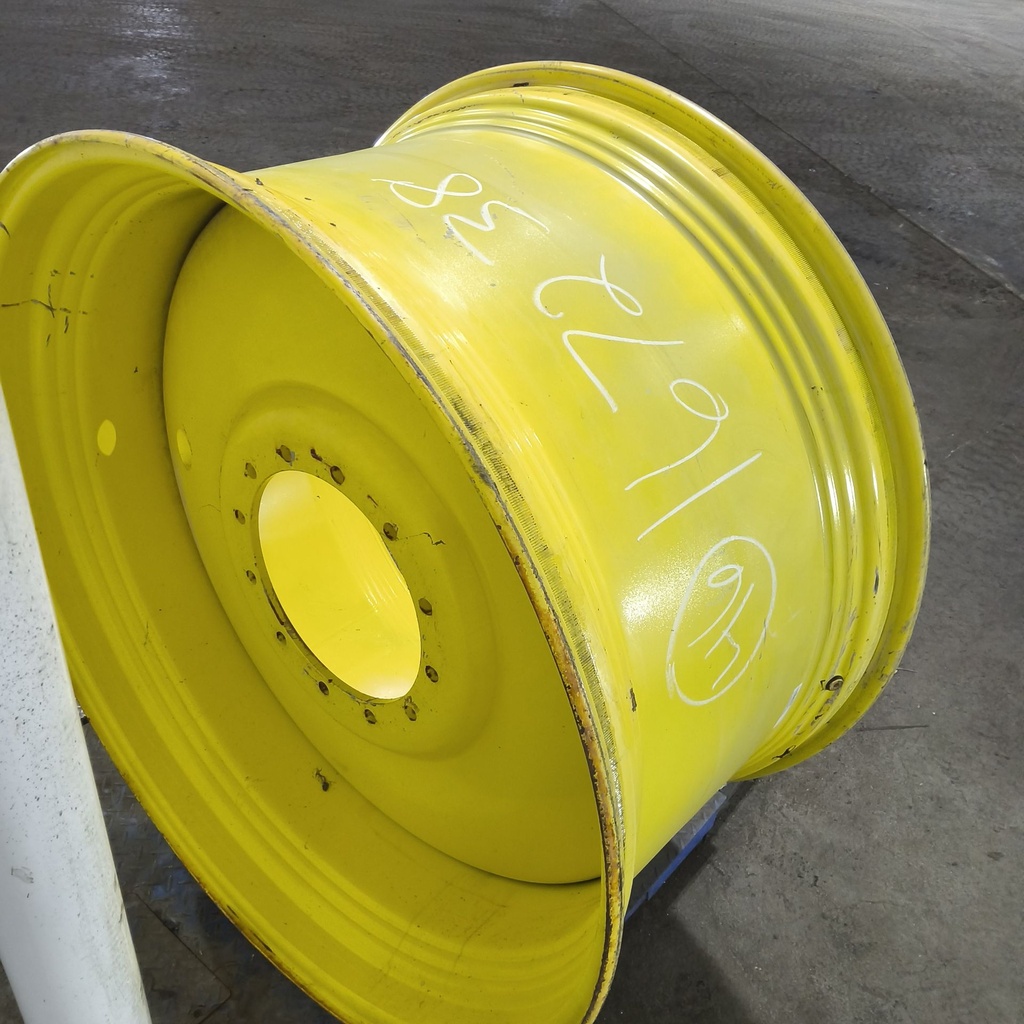 25"W x 46"D, John Deere Yellow 12-Hole Formed Plate Sprayer , -6.75" Offset