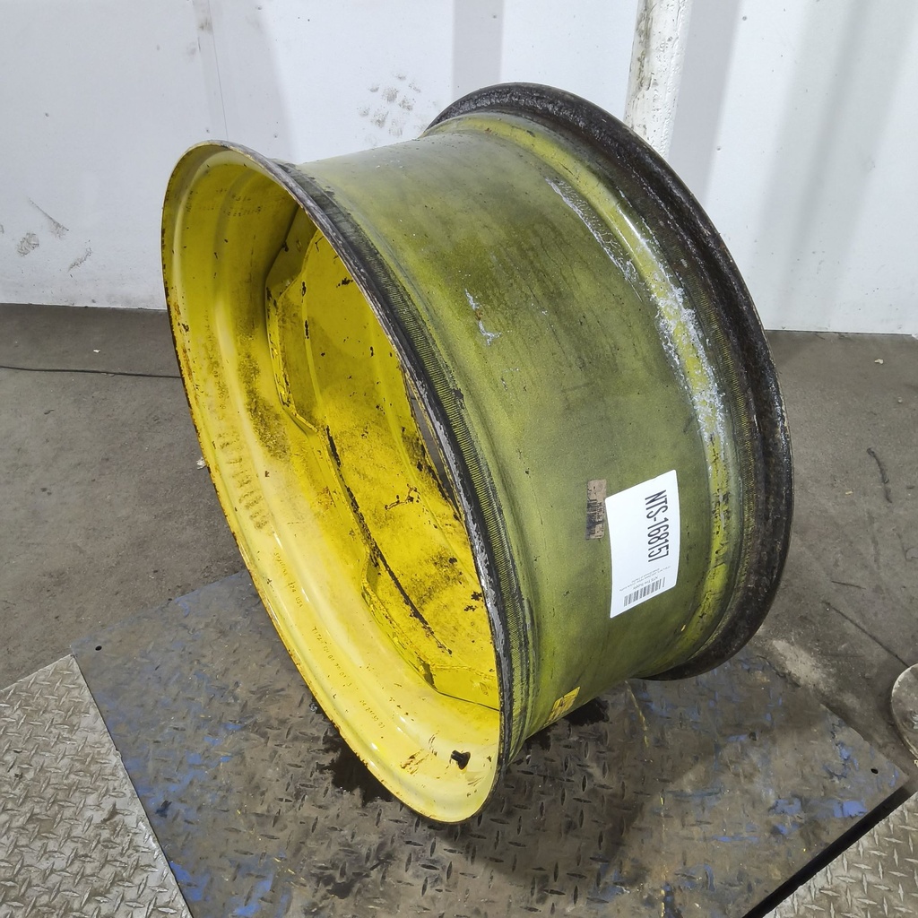 15"W x 34"D, John Deere Yellow 12-Hole Waffle Wheel (Groups of 3 bolts)