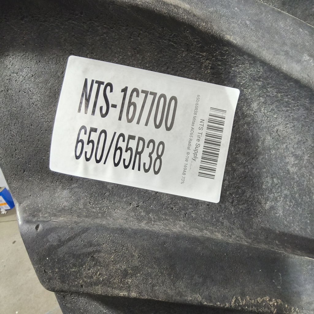 650/65R38 Mitas AC65 Radial  R-1W 169A8 70%