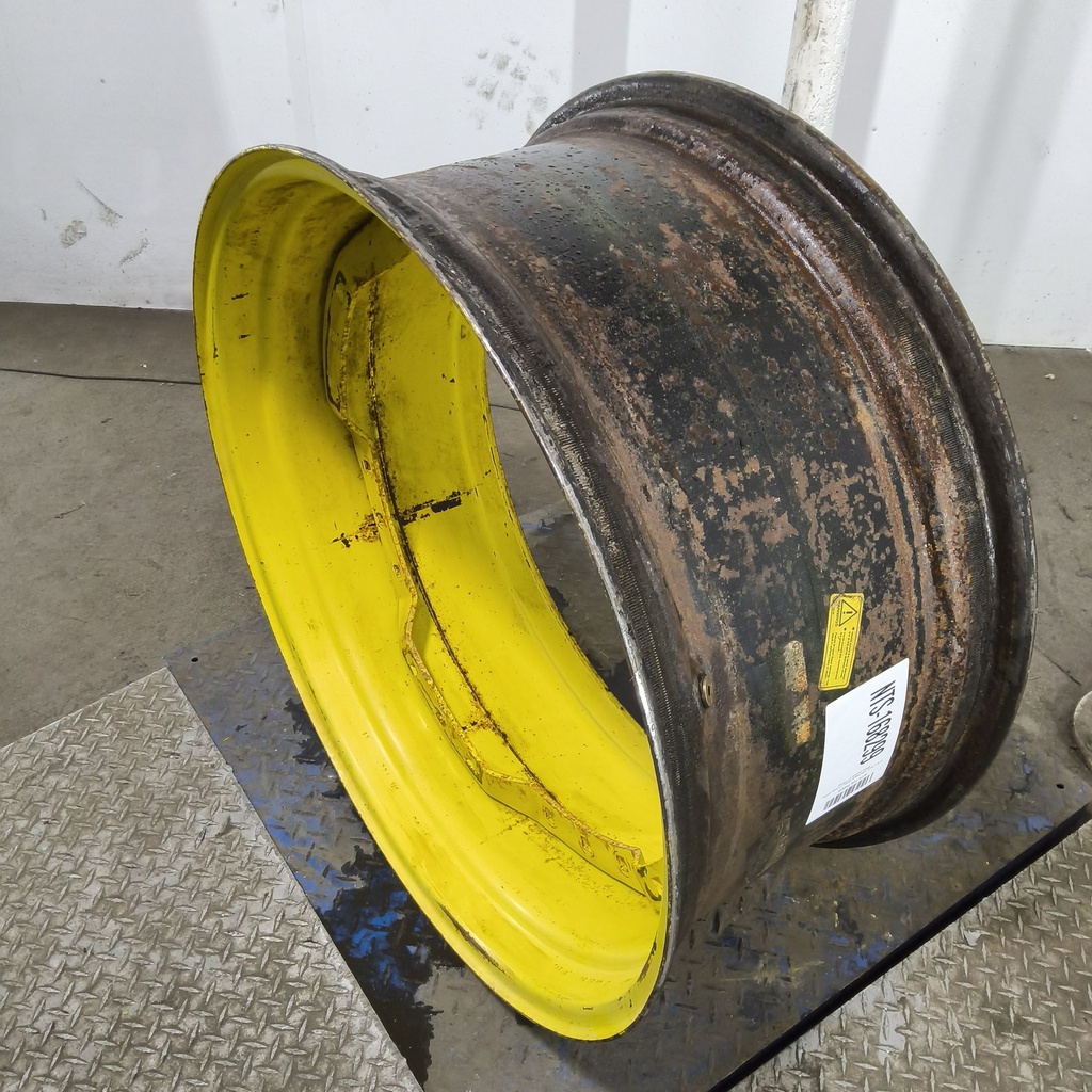 15"W x 34"D, John Deere Yellow 12-Hole Waffle Wheel (Groups of 3 bolts)