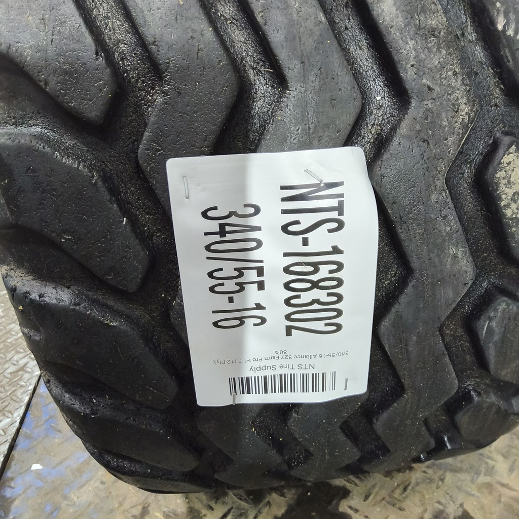 340/55-16 Alliance 327 Farm Pro I-1 F (12 Ply), 80%