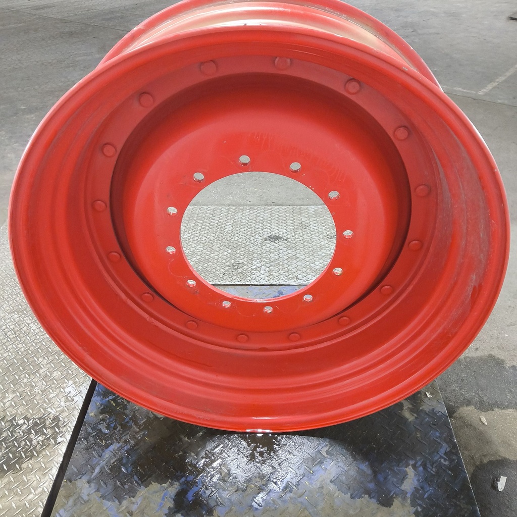 13"W x 38"D, Fendt/Agco Red 16-Hole Stub Disc , 2.06" Offset