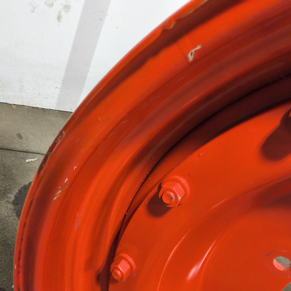 13"W x 38"D, Fendt/Agco Red 16-Hole Stub Disc , 2.06" Offset