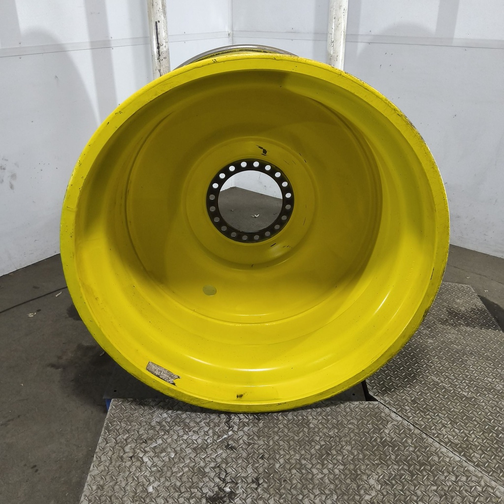 44"W x 46"D, John Deere Yellow 20-Hole Formed Plate , 1.12" Offset