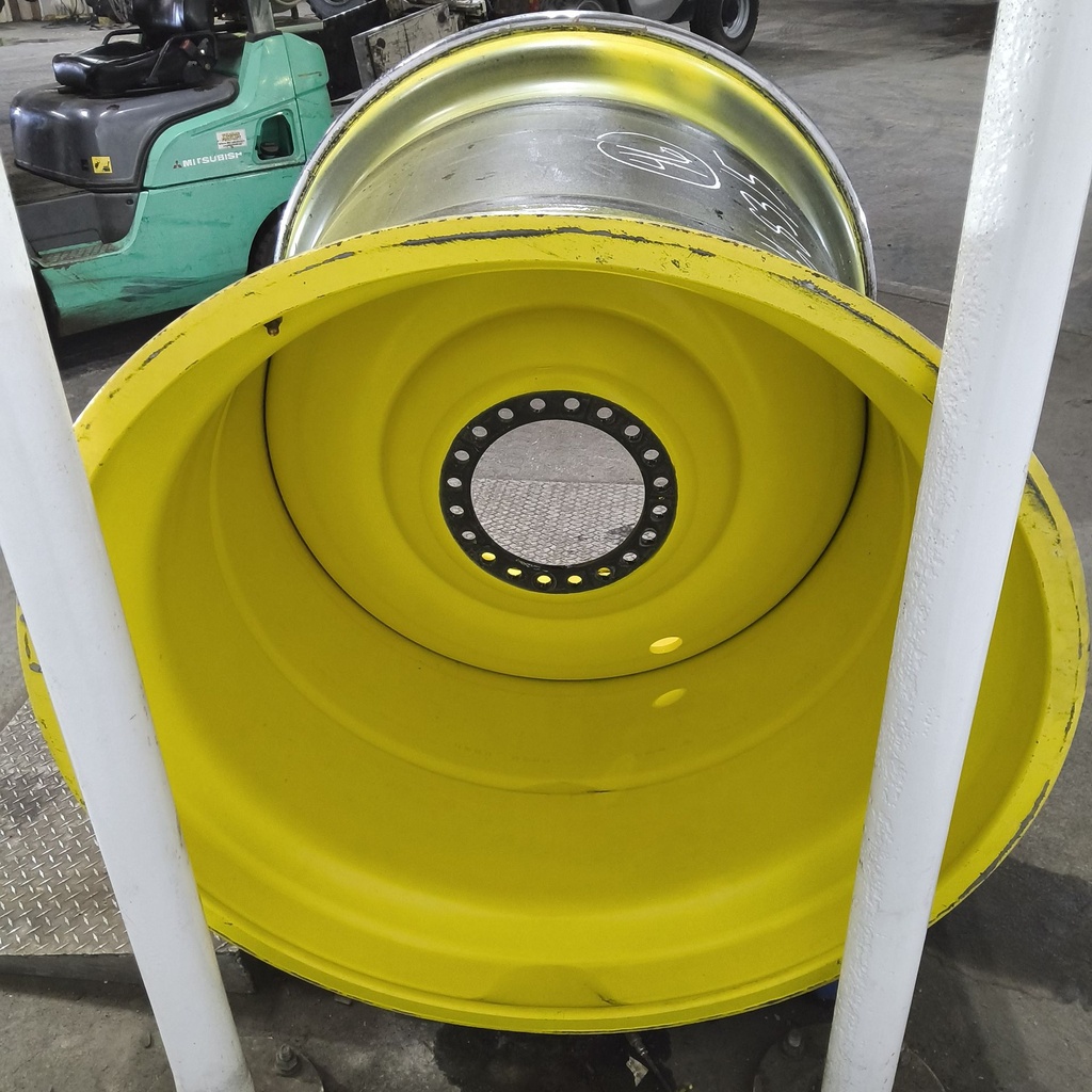 44"W x 46"D, John Deere Yellow 20-Hole Formed Plate , 1.12" Offset