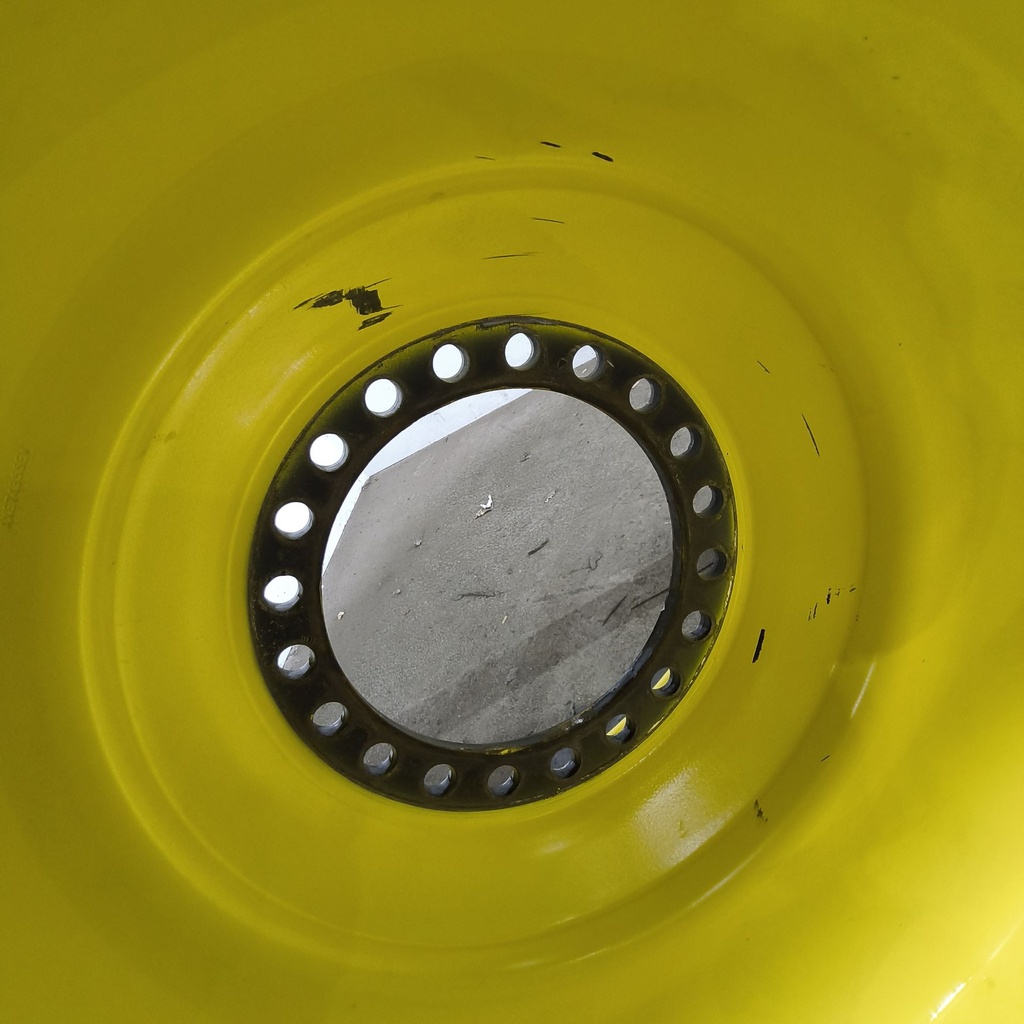 44"W x 46"D, John Deere Yellow 20-Hole Formed Plate , 1.12" Offset