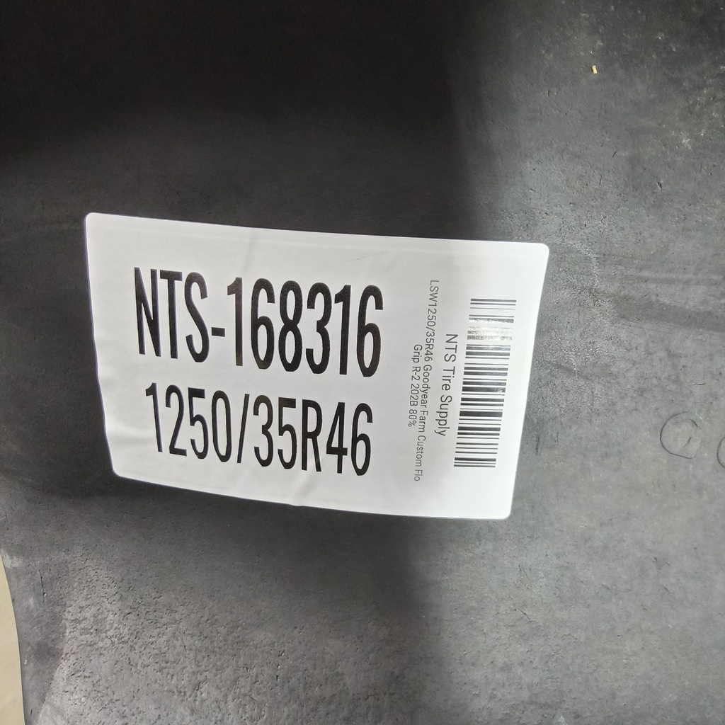 LSW1250/35R46 Goodyear Farm Custom Flo Grip R-2 202B 80%