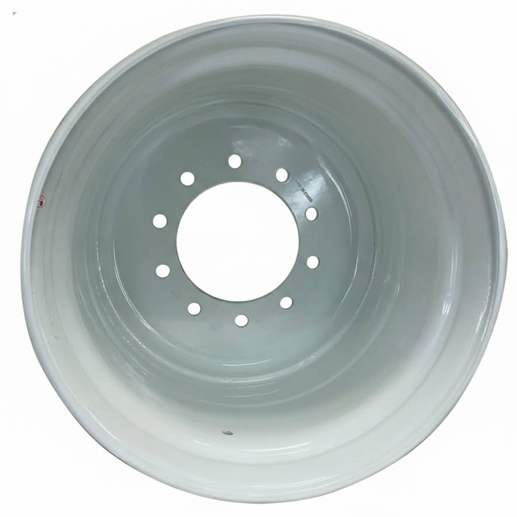 20"W x 22.5"D, Gloss White 10-Hole Hub Pilot , -1.62" Offset