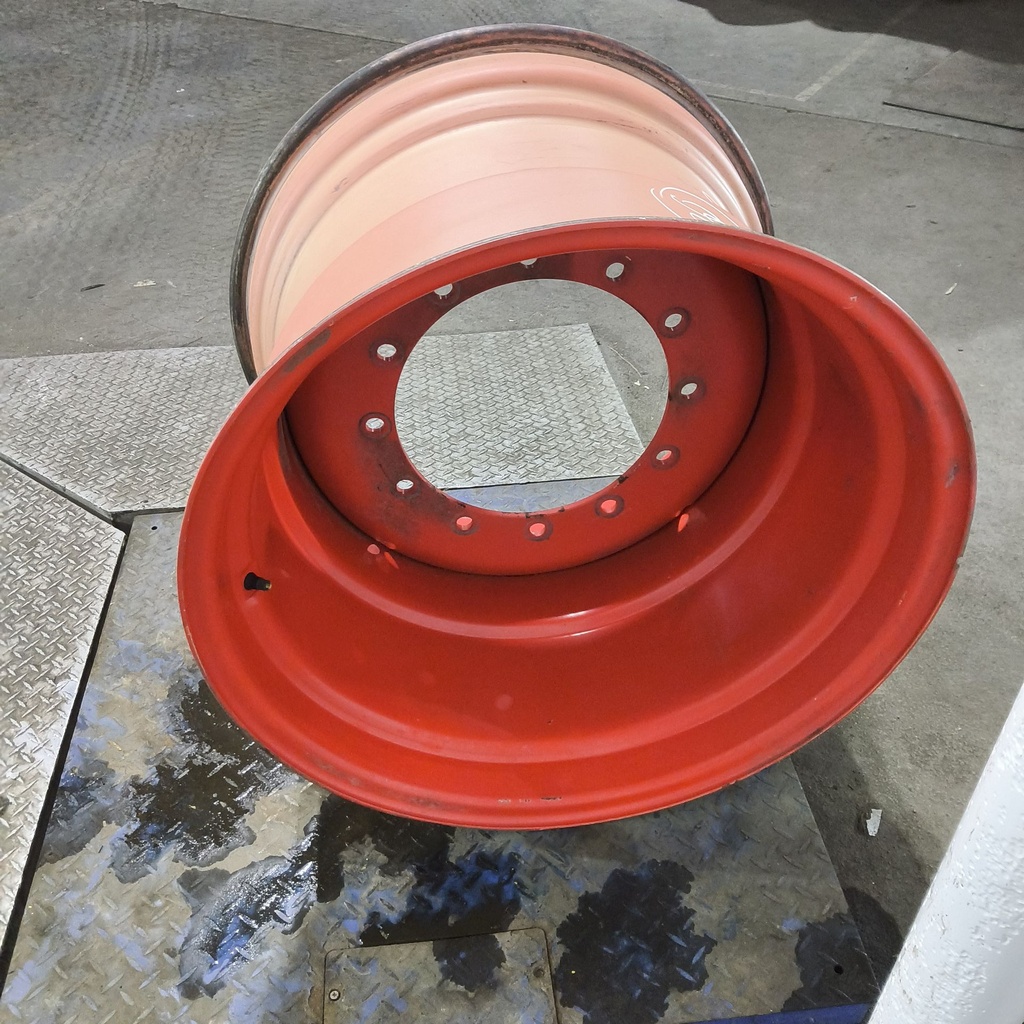 23"W x 30"D, Fendt/Agco Red 12-Hole Formed Plate , -2.75" Offset