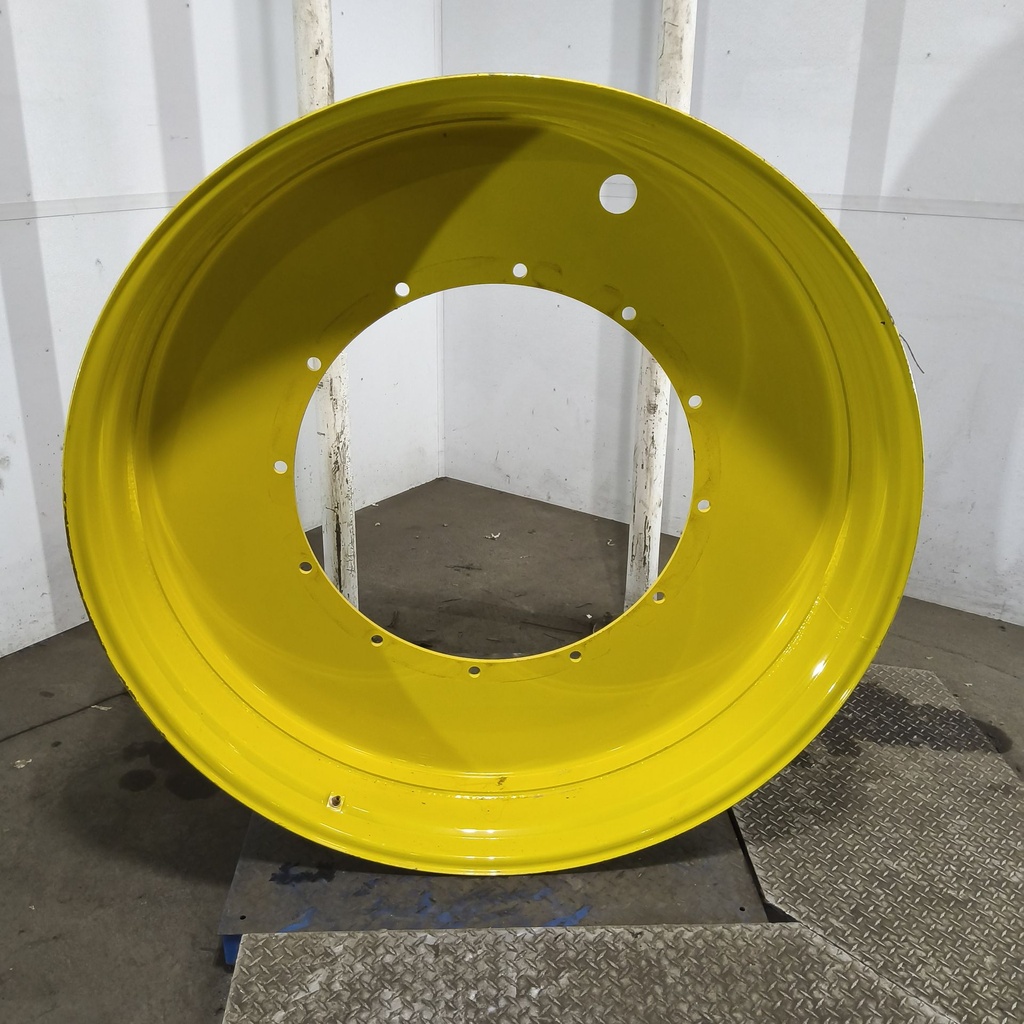 12"W x 54"D, John Deere Yellow 12-Hole Stub Disc , -3.25" Offset