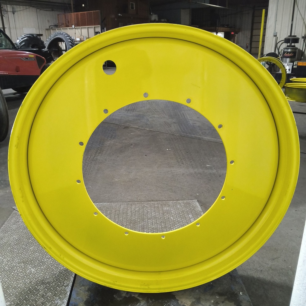 12"W x 54"D, John Deere Yellow 12-Hole Stub Disc , -3.25" Offset