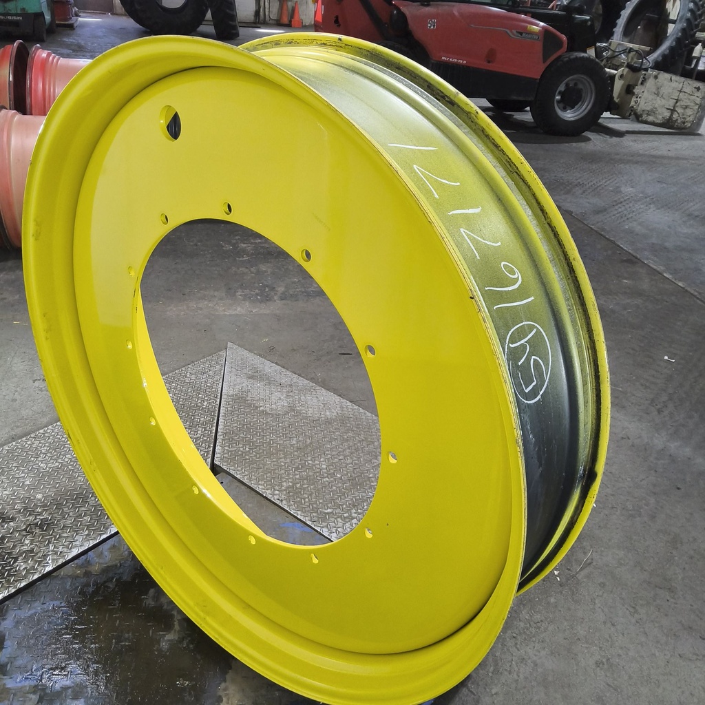 12"W x 54"D, John Deere Yellow 12-Hole Stub Disc , -3.25" Offset