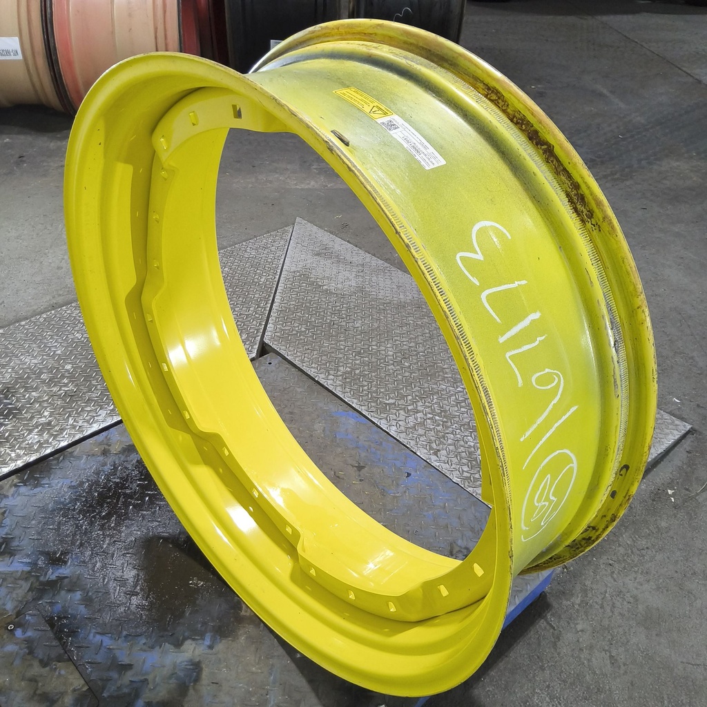12"W x 38"D, John Deere Yellow 12-Hole Waffle Wheel (Groups of 3 bolts)