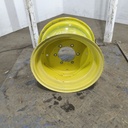 10"W x 15"D, John Deere Yellow 6-Hole Flat Plate , 0.81" Offset