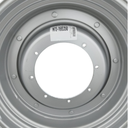 8-Hole Stub Disc Center for 28"-34" Rim, Case IH Silver Mist