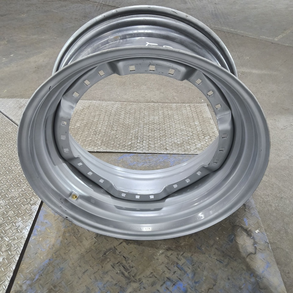 15"W x 30"D, Case IH Silver Mist 12-Hole Waffle Wheel (Groups of 3 bolts)